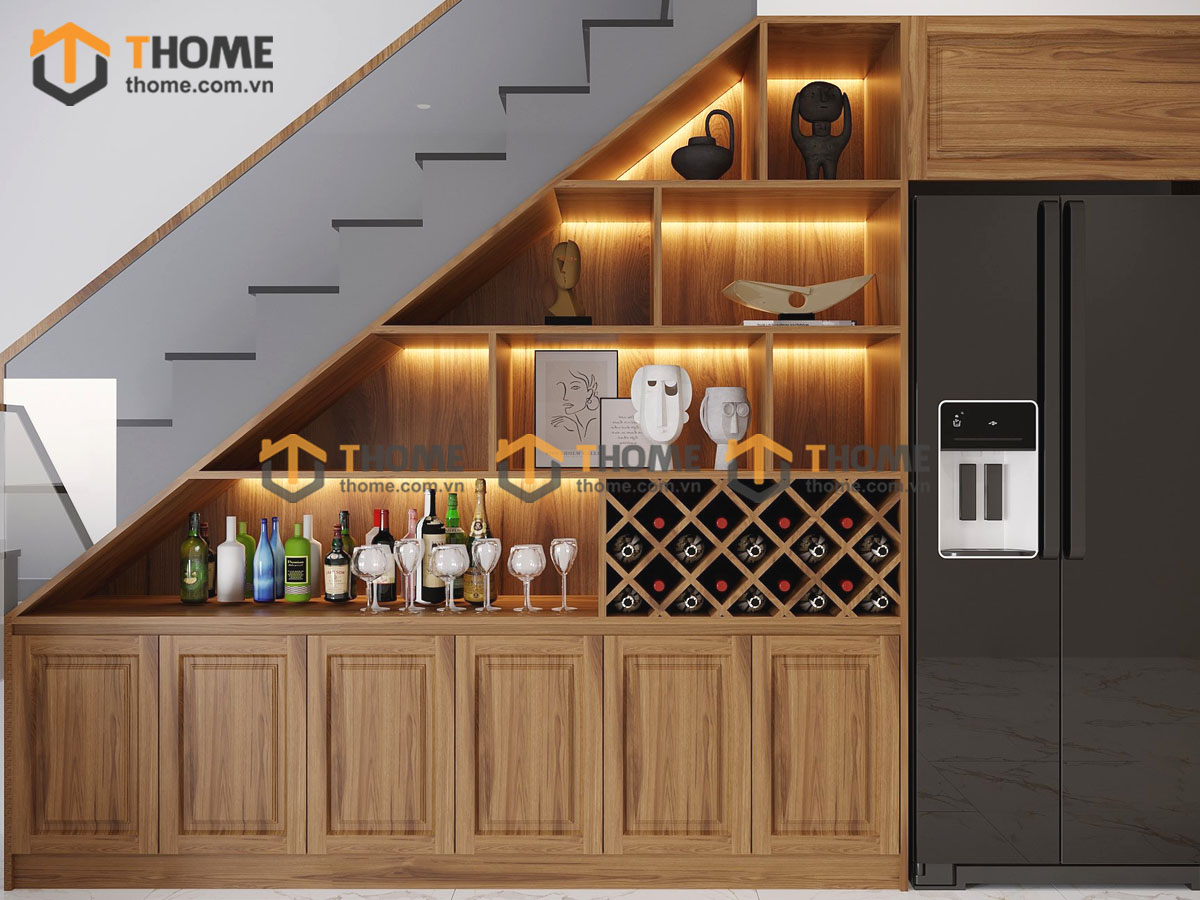 Tủ Dưới Chân Cầu Thang Nhà Chị Thu Nam Việt Á TCT-02SN