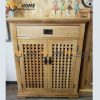 Tủ giày gỗ sồi tự nhiên 2 cánh 1 hộc kéo Caro TG-09SM