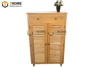 Tủ giày gỗ sồi tự nhiên 2 cánh 1 hộc kéo Morris TG-02SM