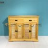 Tủ giày gỗ sồi tự nhiên 3 cánh 1 hộc kéo Harris TG-04SM