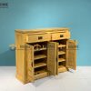Tủ giày gỗ sồi tự nhiên 3 cánh 1 hộc kéo Harris TG-04SM