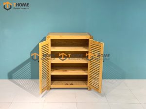 Tủ giày gỗ sồi tự nhiên 2 cánh mở Harris TG-13SM