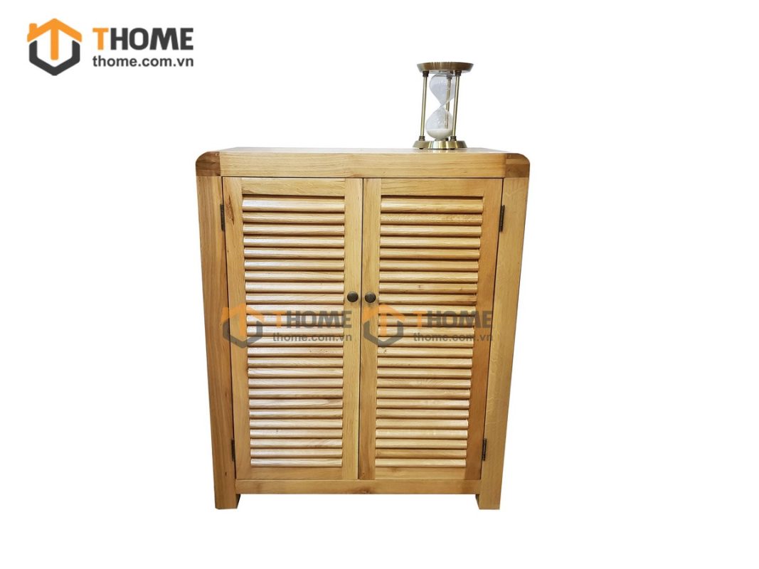 Tủ giày gỗ sồi tự nhiên 2 cánh mở Harris TG-13SM