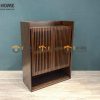 Tủ giày gỗ sồi tự nhiên 2 cánh sọc đứng Capri TG-04SN