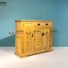 Tủ giày gỗ sồi tự nhiên 3 cánh 1 hộc kéo chấm bi Harris TG-05SM