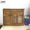 Tủ giày gỗ sồi tự nhiên 3 cánh 1 hộc kéo Harris G-03SM