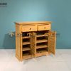Tủ giày gỗ sồi tự nhiên 3 cánh 1 hộc kéo Tuscany TG-08SM