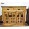 Tủ giày gỗ sồi tự nhiên 3 cánh 2 hộc kéo Caro TG-10SM