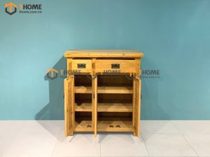 Tủ giày gỗ sồi tự nhiên 3 cánh 2 hộc kéo Harris TG-11SM