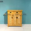 Tủ giày gỗ sồi tự nhiên 3 cánh 2 hộc kéo Harris TG-11SM