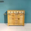 Tủ giày gỗ sồi tự nhiên 3 cánh 3 rổ cói Morris TG-19SM