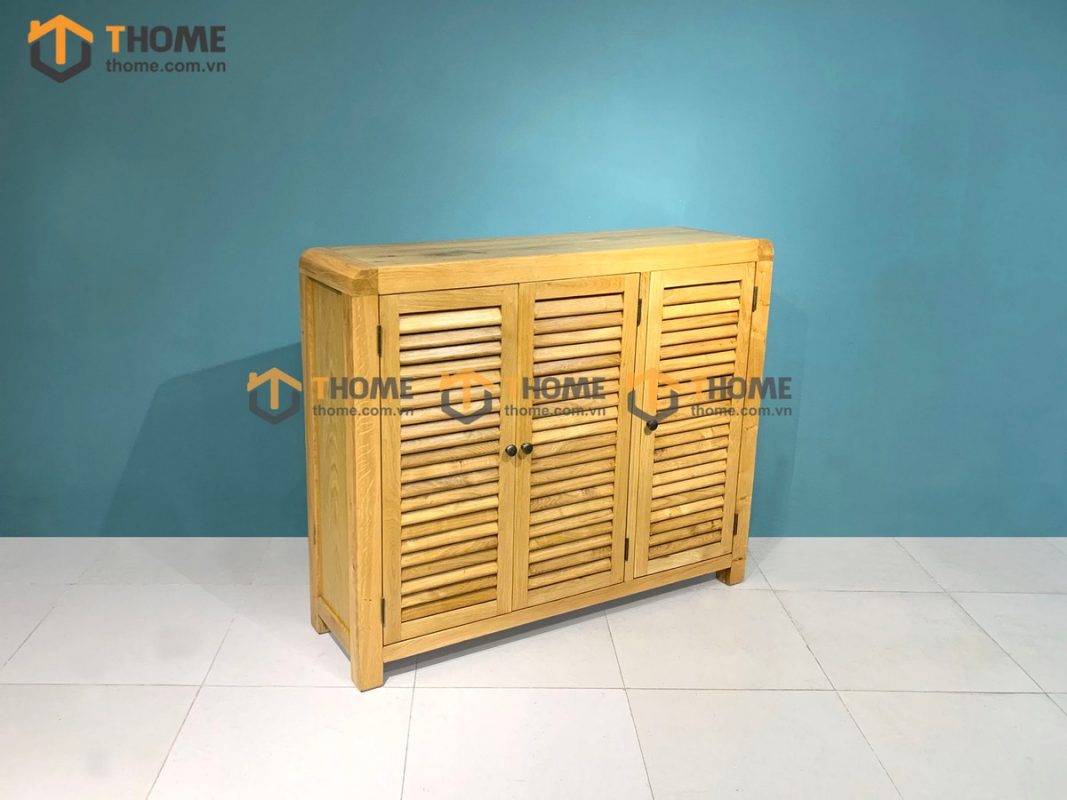 Tủ giày gỗ sồi tự nhiên 3 cánh mở Harris TG-14SM