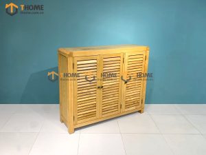 Tủ giày gỗ sồi tự nhiên 3 cánh mở Harris TG-14SM
