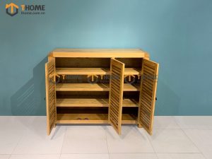 Tủ giày gỗ sồi tự nhiên 3 cánh mở Harris TG-14SM