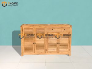 Tủ giày gỗ sồi tự nhiên 4 cánh 1 hộc kéo Nova TG-16SM