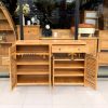 Tủ giày gỗ sồi tự nhiên 4 cánh 1 hộc kéo Nova TG-16SM