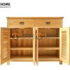 Tủ giày gỗ sồi tự nhiên 4 cánh 2 hộc kéo Harris TG-06SM