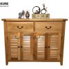 Tủ giày gỗ sồi tự nhiên 4 cánh 2 hộc kéo Harris TG-12SM