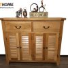 Tủ giày gỗ sồi tự nhiên 4 cánh 2 hộc kéo Harris TG-12SM