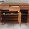 Tủ giày gỗ sồi tự nhiên 4 cánh âm Lux TG-07SN