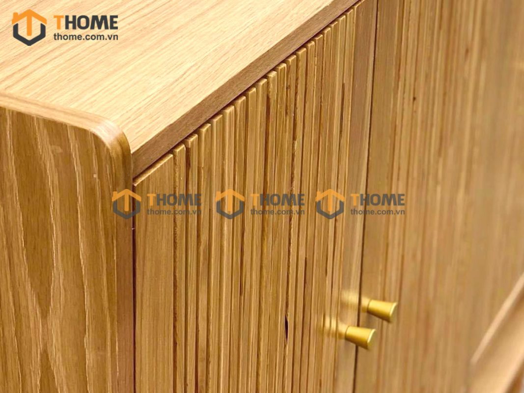 Tủ giày gỗ sồi tự nhiên 4 cánh Aolix TG-08SN