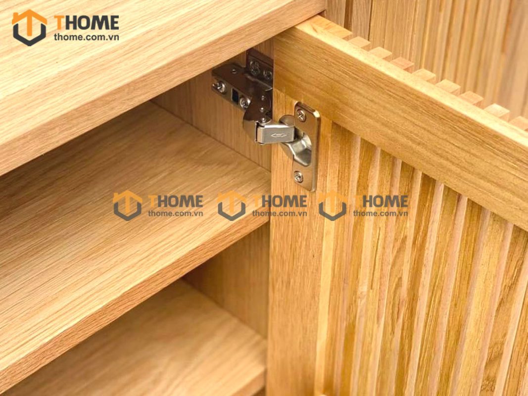 Tủ giày gỗ sồi tự nhiên 4 cánh Aolix TG-08SN