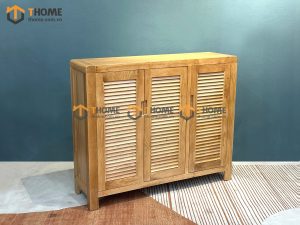 Tủ giày gỗ sồi tự nhiên 4 cánh Nova tay nắm âm TG-27SM