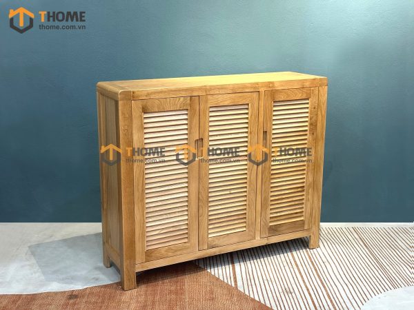 Tủ giày gỗ sồi tự nhiên 4 cánh Nova tay nắm âm TG-27SM