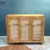 Tủ giày gỗ sồi tự nhiên 4 cánh Nova tay nắm âm TG-27SM
