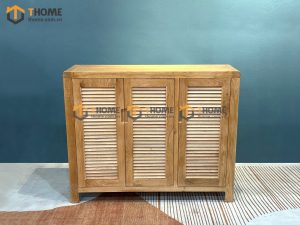 Tủ giày gỗ sồi tự nhiên 4 cánh Nova tay nắm âm TG-27SM