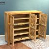 Tủ giày gỗ sồi tự nhiên 4 cánh Nova tay nắm âm TG-27SM