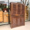 Tủ giày gỗ sồi tự nhiên 6 cánh 3 hộc kéo Harris TG-02SN
