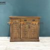 Tủ giày gỗ sồi tự nhiên 4 cánh 1 hộc kéo chấm bi Tuscany TG-29SM