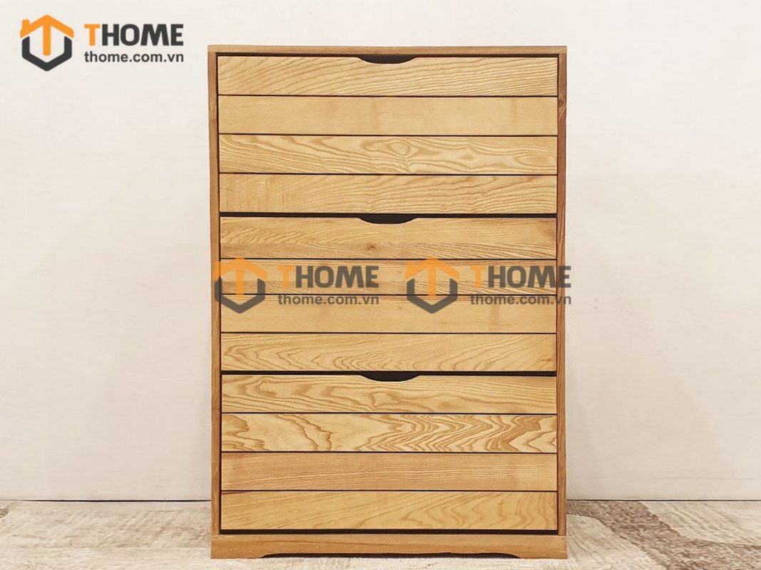 Tủ giày gỗ sồi tự nhiên thông minh 3 cánh lật Zen TG-24SM