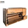 Tủ giày gỗ sồi tự nhiên thông minh 1 cánh lật Zen TG-26SM