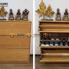 Tủ giày gỗ sồi tự nhiên thông minh 3 cánh lật TG-23SM
