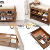 Tủ giày gỗ tre kết hợp ghế ngồi TG-01TRE
