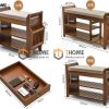 Tủ giày gỗ tre kết hợp ghế ngồi TG-01TRE