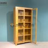 Tủ kính gỗ sồi tự nhiên 2 cánh Cuba TK-09SM