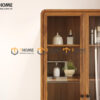 Tủ Kính Gỗ Sồi Tự Nhiên 2 Cánh Sunrise TK-03SN