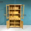 Tủ kính gỗ sồi tự nhiên 4 cánh 3 hộc kéo Morris TK-13SM
