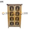 Tủ kính gỗ sồi tự nhiên cánh X Woodstock TK-06SM