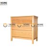 Tủ ngăn kéo gỗ sồi tự nhiên 3 hộc kéo Delux màu tự nhiên TNK-12SM