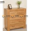 Tủ ngăn kéo gỗ sồi tự nhiên 5 hộc kéo Chunky TNK-08SM