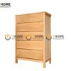 Tủ ngăn kéo gỗ sồi tự nhiên 5 hộc kéo Delux màu tự nhiên TNK-11SM