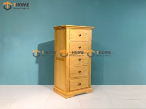 Tủ ngăn kéo gỗ sồi tự nhiên 5 hộc kéo Hampshire TNK-02SM