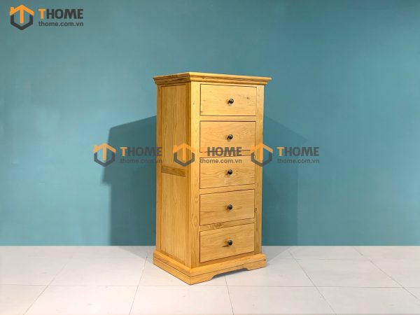 Tủ ngăn kéo gỗ sồi tự nhiên 5 hộc kéo Hampshire TNK-02SM