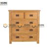 Tủ ngăn kéo gỗ sồi tự nhiên 5 hộc kéo Harris TNK-07SM