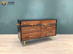 Tủ ngăn kéo gỗ sồi tự nhiên 6 hộc kéo Titan TNK-01SN