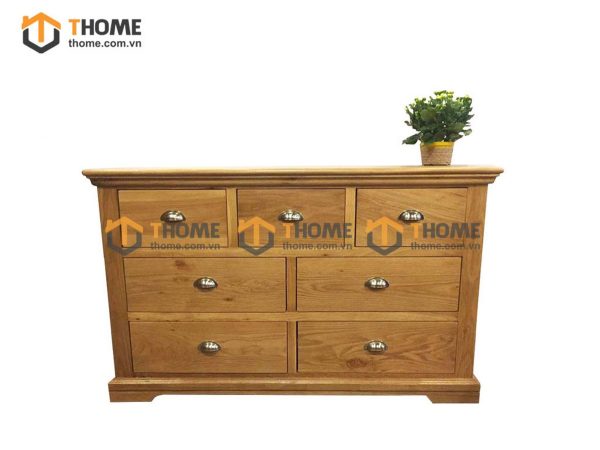 Tủ ngăn kéo gỗ sồi tự nhiên 7 hộc kéo Hampshire TNK-03SM